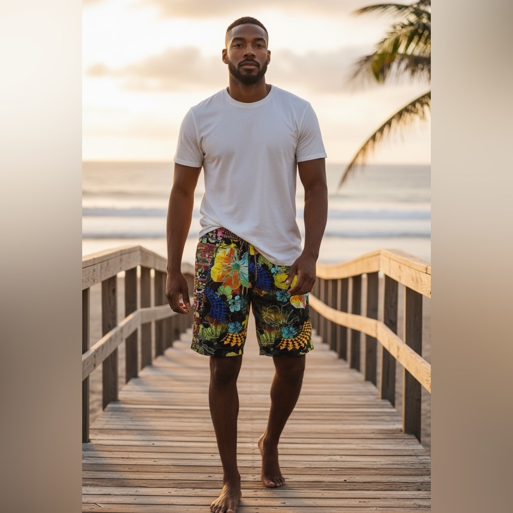 Robert Graham Multicolor Swim Trunks Size 38